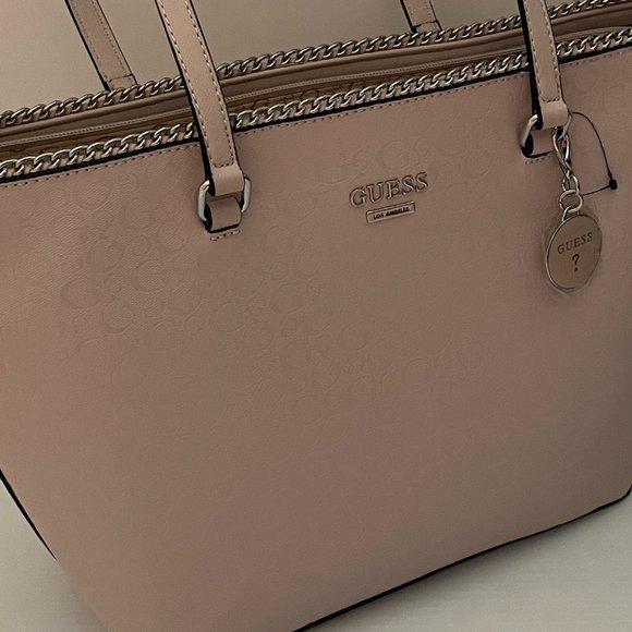 GUESS logos cover the faux-leather foundation tote - Picture 10 of 12